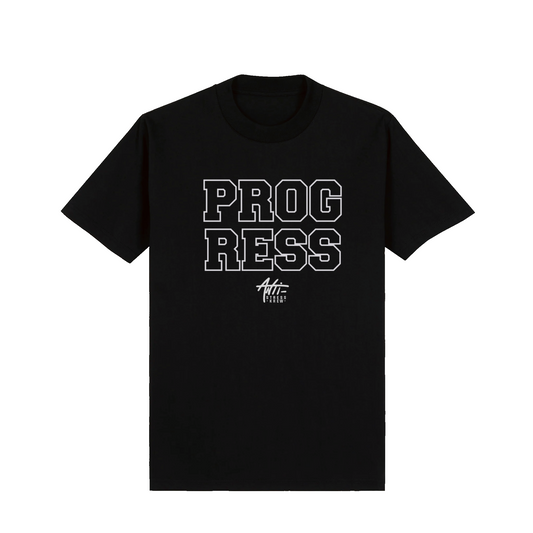 PROGRESS TEE (FULL CHEST/BLACK)